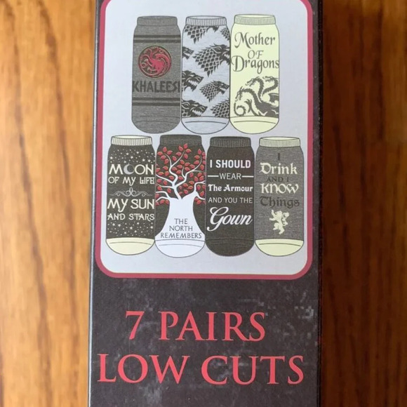 NEW 7pk Game Of Thrones Fire & Blood A Week of Women's Socks - Picture 3 of 5